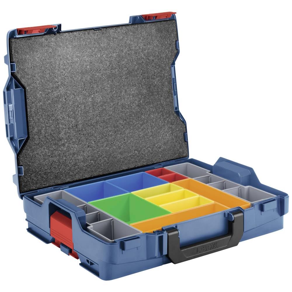 Bosch Professional Handwerkoffersystem L-BOXX 102 (Belastbarkeit bis 100 kg) + 12-tlg.-Einsatzbox-Se