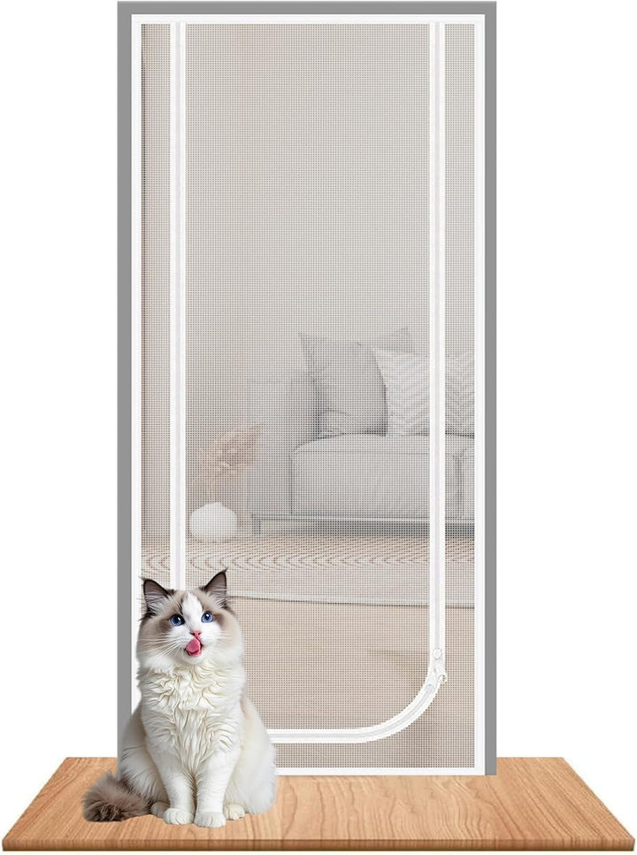 Katzen Bildschirmtür | Cat Proof Door Screen | Heavy Duty Mesh Doors Screens Net für Katzen mit dopp