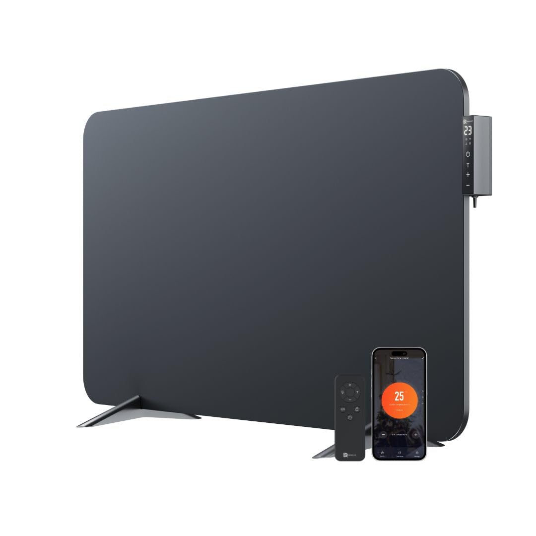 BR Bringer Hybrid Infrarotheizung 2000 Watt mit Konvektion - Smart Thermostat, WIFI & App - für Wand