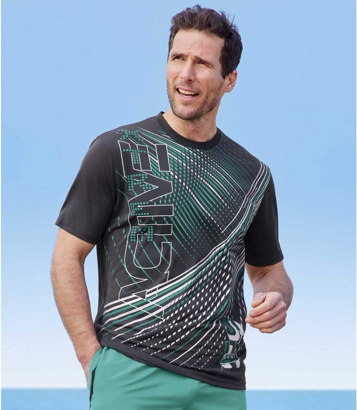 ATLAS FOR MEN - 3er-Pack Herren T-Shirts - Rundhalsausschnitt - Kurze Ärmel - Verfügbar in grossen G