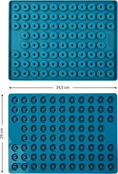 Collory Medium Donut (2,8cm) Silikon Backform für Hundekekse & Hundeleckerlis, Pralinenform, Schokol