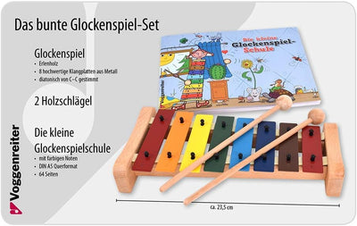 Voggenreiter 526 - Voggy's Kinder-Percussion-Set & Das bunte Glockenspiel-Set Glockenspiel C-Dur mit