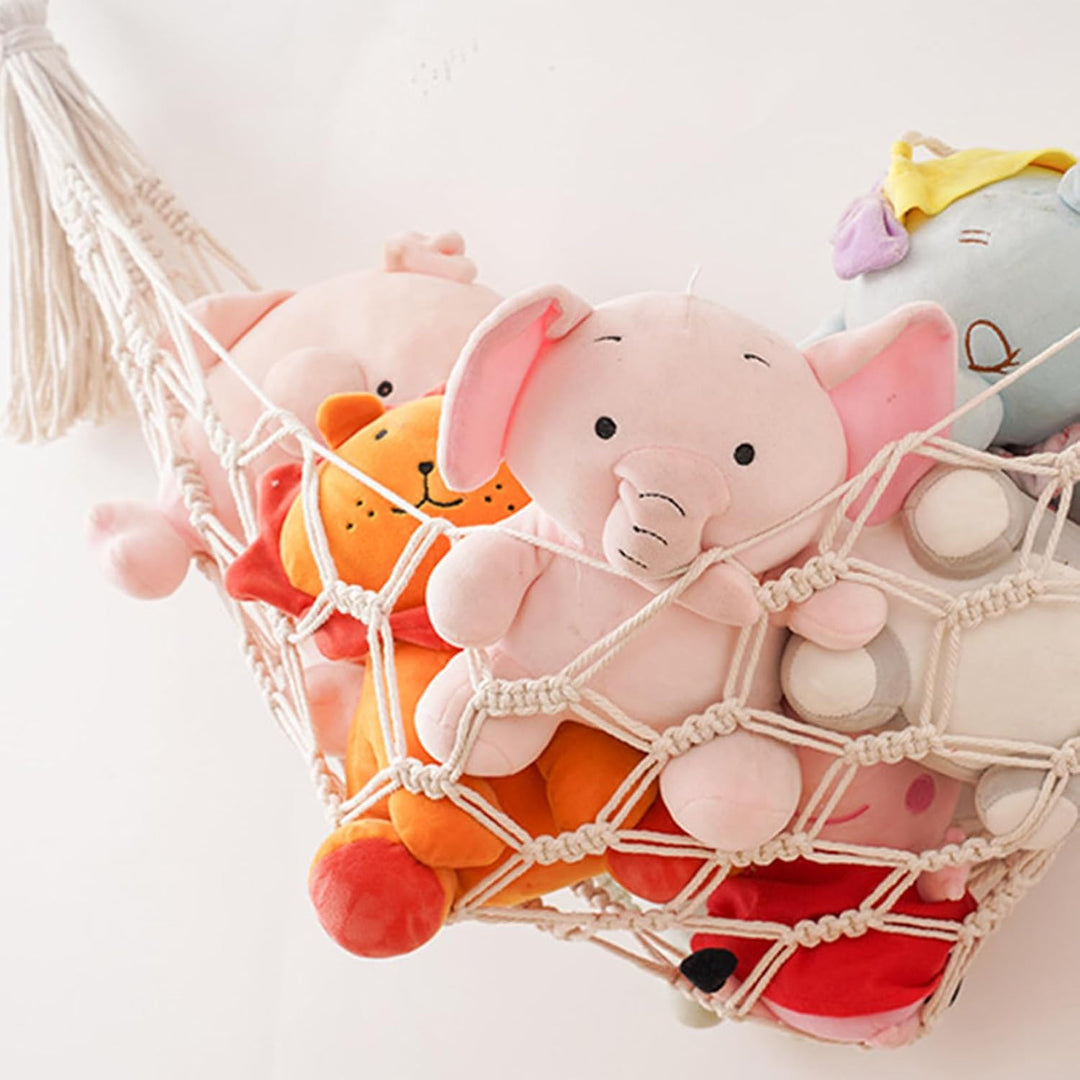 Boho-Organizer-Netztasche Obsthängematte für Küche unter Schrank Hängende Obst-Hängematte,ca. 115 cm