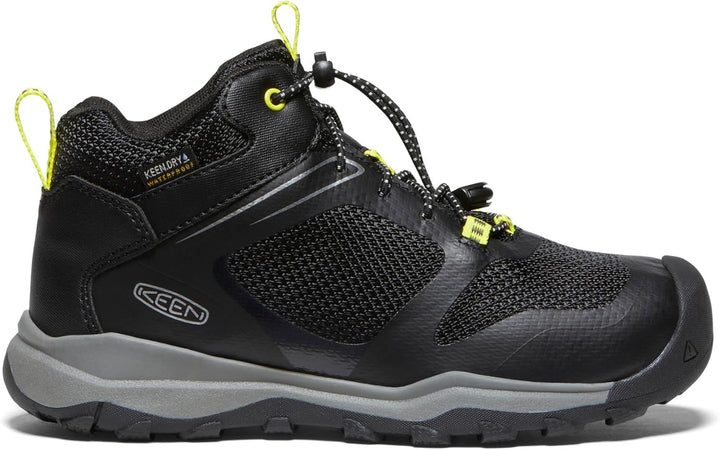 KEEN Unisex Kinder Wanduro Mid Waterproof, Schwarz Silber