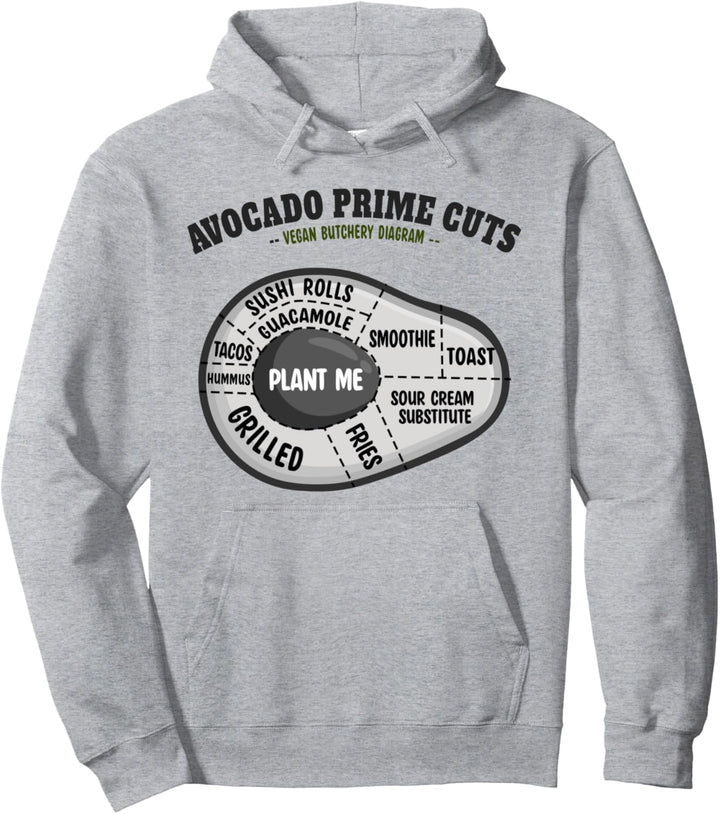 Lustiges, veganes Avocado-Design, Prime-Cuts für Avocado-Enthusiasten Pullover Hoodie