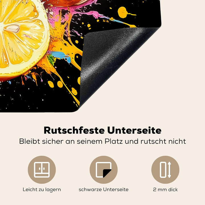 Herdabdeckplatte 59x52 cm Einteilig Induktionsmatte Küche Abdeckung Ceranfeld Herd Abdeckplatte Deko