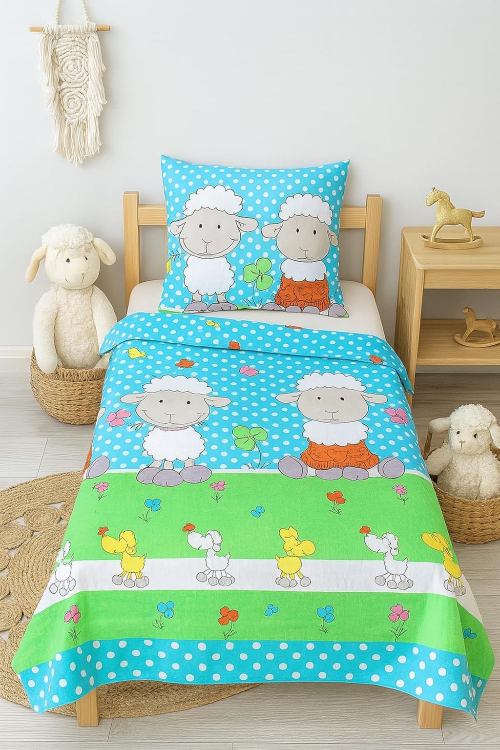 Babylux Bettwäsche Bezug 2 TLG. 100 x 135 cm / 90 x 120 cm Kinderbettwäsche Kind Bettset Baby Babybe