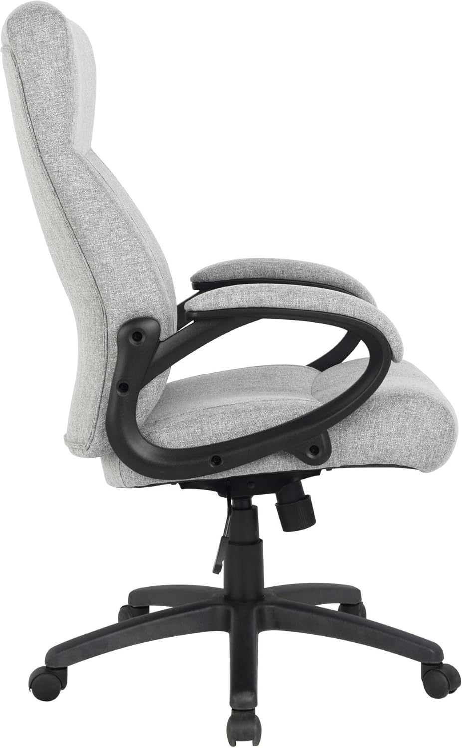 SixBros. Chefsessel Bürostuhl Grau - HLC-0311-1/2167 Grau Stoff, Grau Stoff