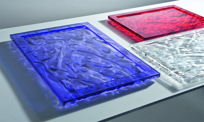 Kartell 01200VF Dune Tablett, Plastik, Rauch, 46 x 32 x 2.5 cm Piccolo Fumè, Piccolo Fumè