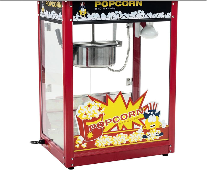 Royal Catering Popcornmaschine Popcornmaker RCPS-16E (1.600 W, Arbeitsleistung 5 kg/h 16 L/h, Topfdu