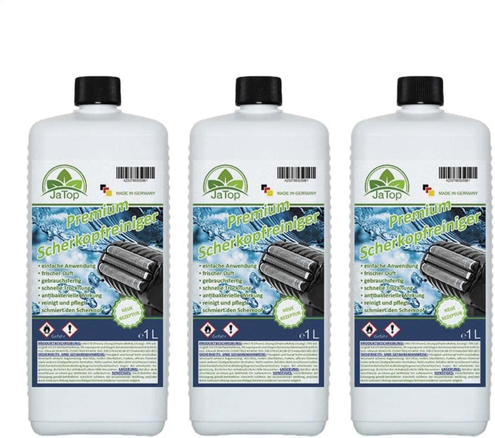 JaTop Scherkopfreiniger 3000ml Nachfüllflüssigkeit für Reinigungskartuschen.Geeignet für Braun CCR K