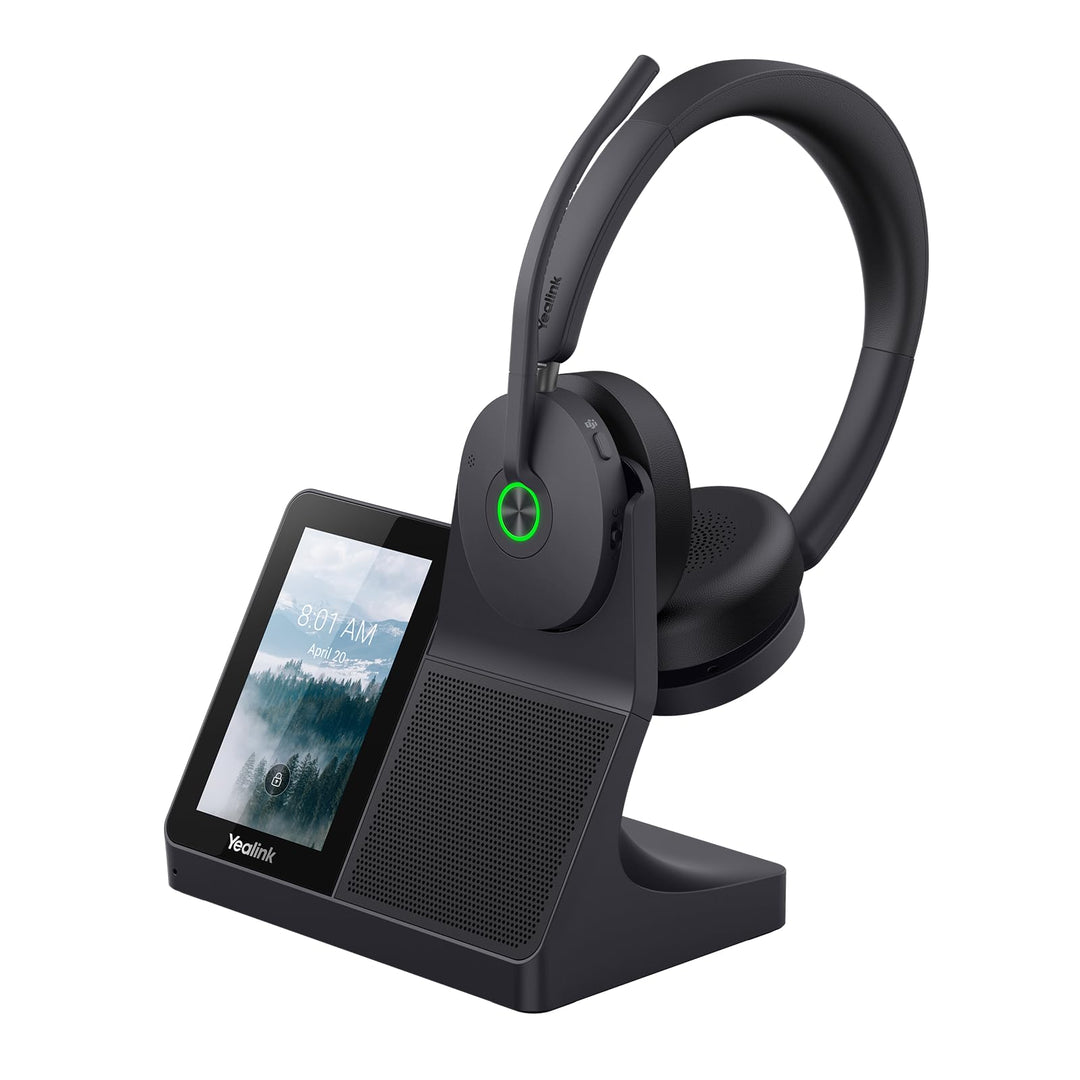 Yealink WH68 All-in-One UC-Workstation - DECT & Bluetooth Wireless Headset mit 4-Zoll Touchscreen, H
