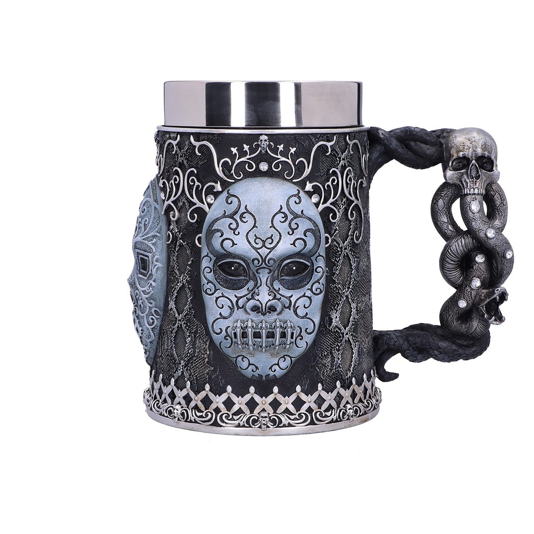 Nemesis Now Collectable Tankard Harry Potter Death Eater Maske Voldemort Sammelkrug, Kunstharz, schw