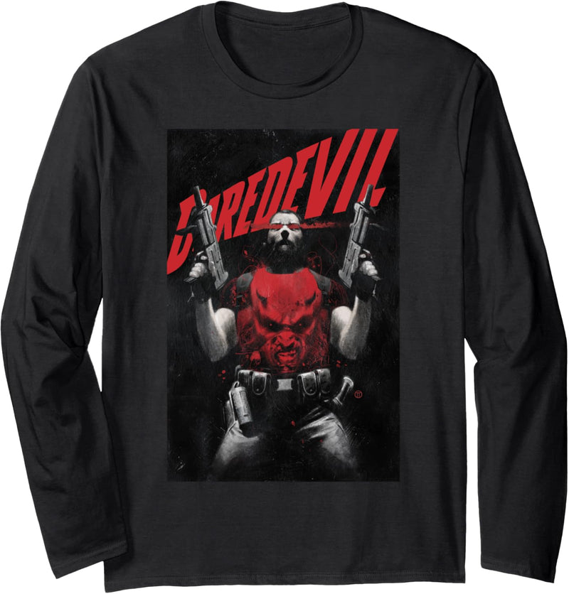 Marvel Daredevil Comic Cover Langarmshirt