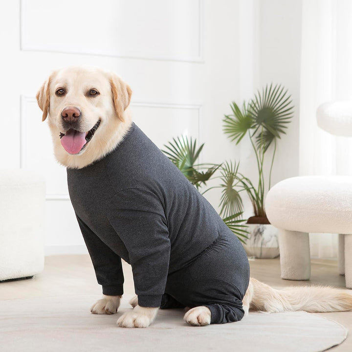 Yeapeeto Einteiler für Hunde, zur Erholung, für grosse und mittelgrosse Hunde, Schlafanzug, Ganzkörp