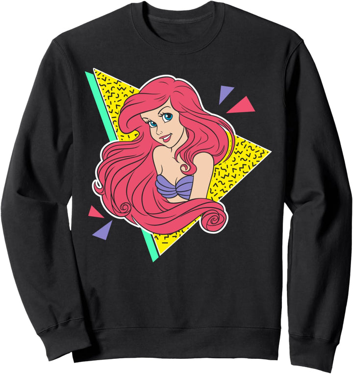 Disney The Little Mermaid Ariel 80's Style Portrait Sweatshirt