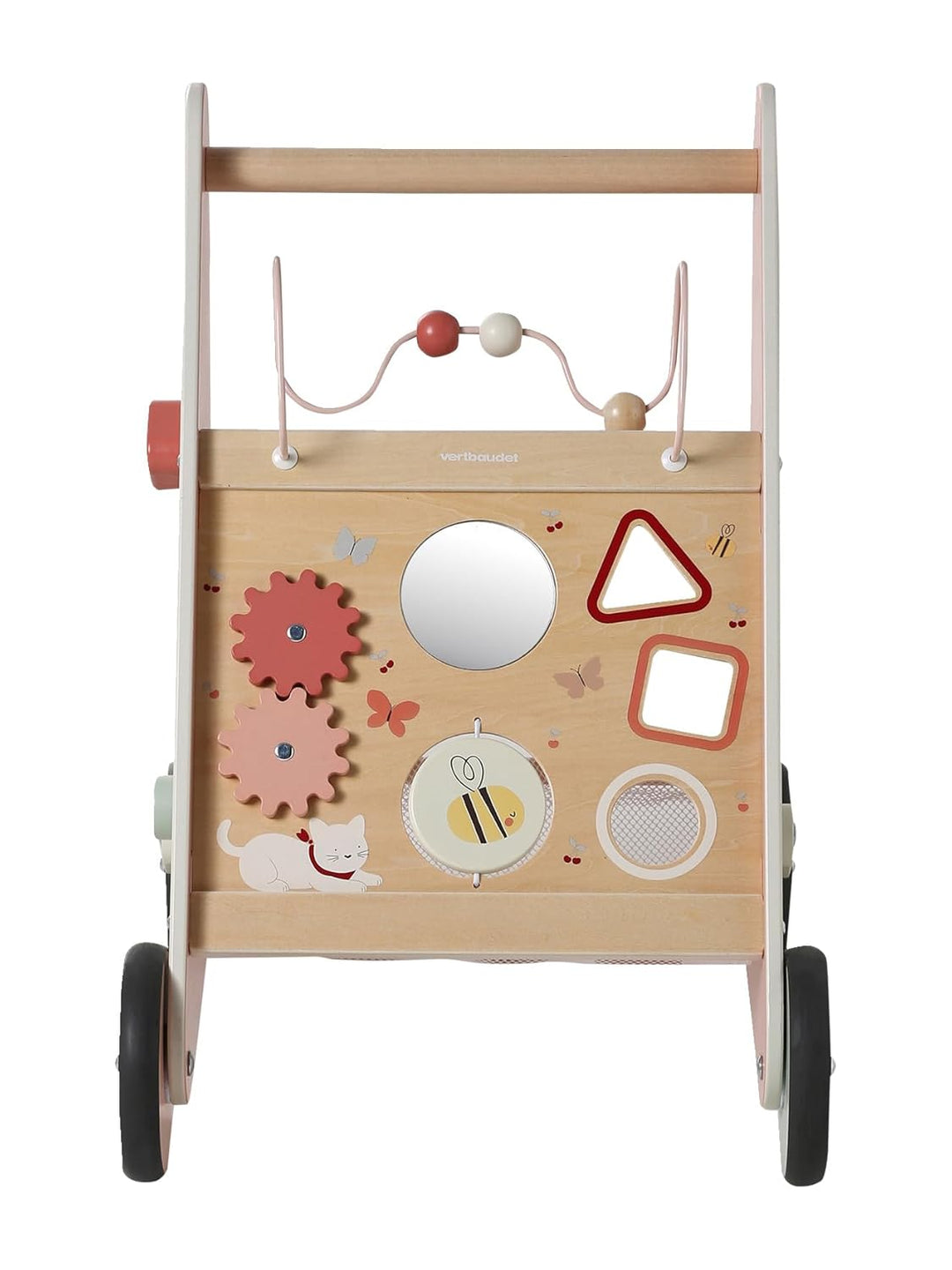 VERTBAUDET FSC Cherry TU Walkwagen mit Holzbremsen kirsche, kirsche