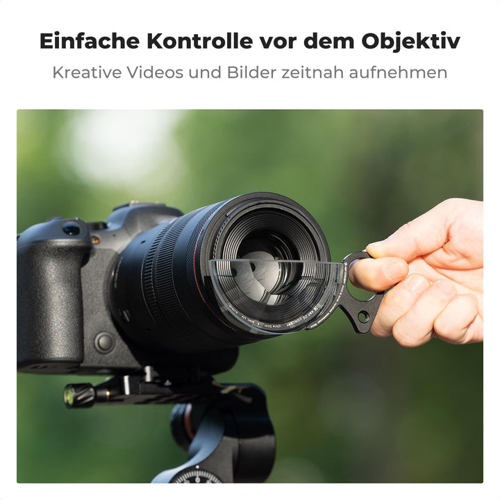 K&F Concept Nano-B Serie 79mm Handheld Halbkreis Kaleidoscope Filter, Halbkreisprisma,Spezielle Effe