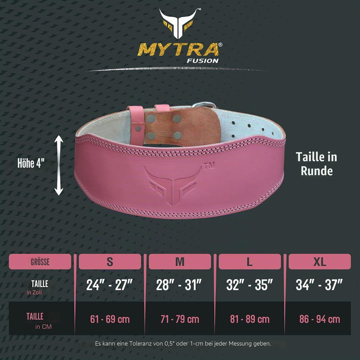 Mytra Fusion gewichthebergürtel Damen gewichthebergürtel Gerundet Lifting Belt Fitness Lumbar gürtel