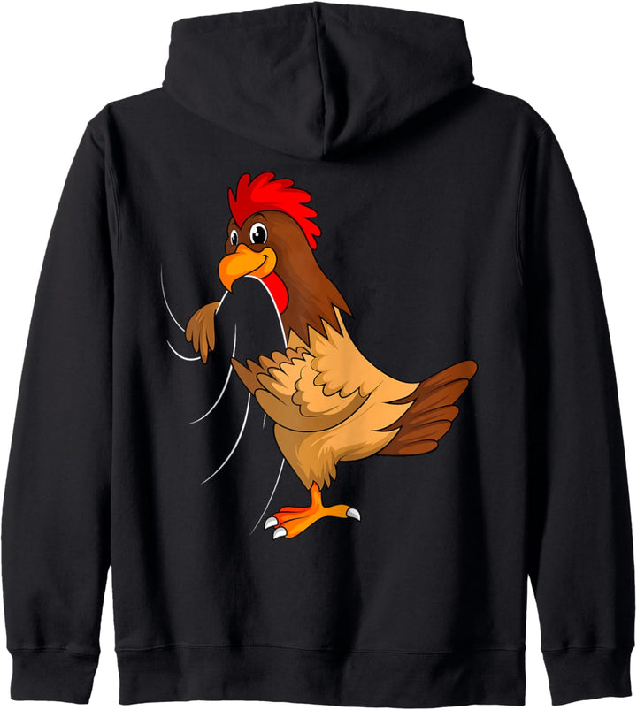 Hühner Landwirt Huhn Kinder Jungen Mädchen Damen Kapuzenjacke