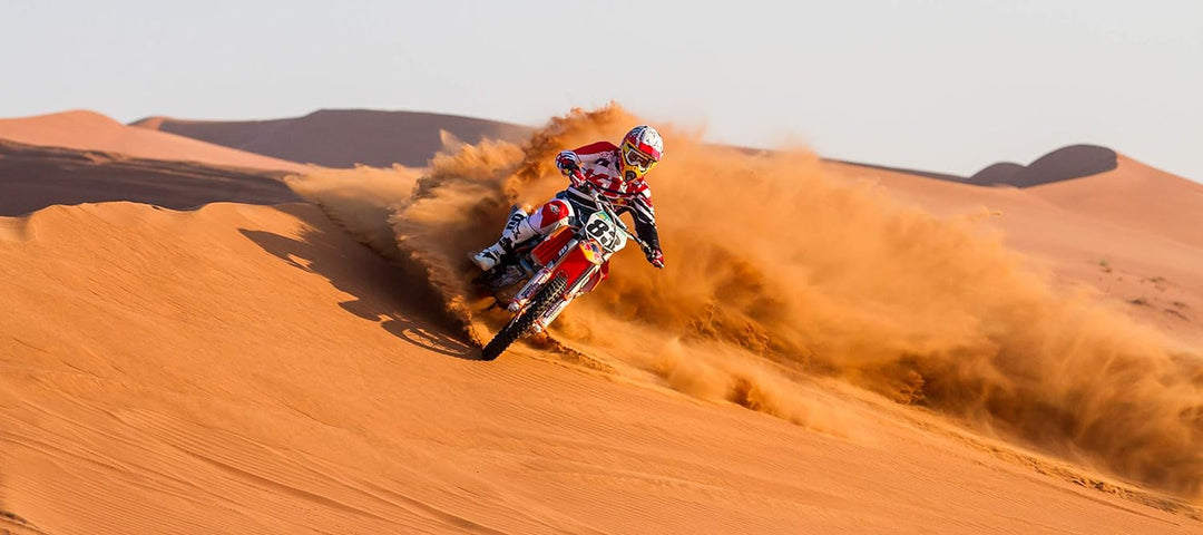 KINI Red Bull Revolution Gloves - Red/White - M – Motocross-Handschuhe für Herren, Motorsport, BMX H