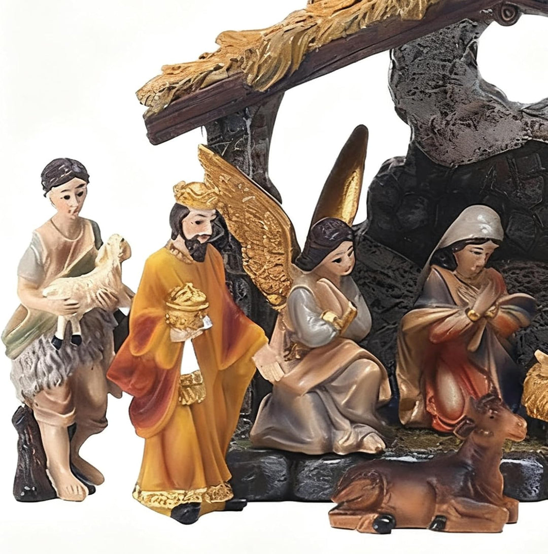 Generisch Christmas Nativity Set - Religious Holy Family Manger Scene, Christian Christmas Decoratio