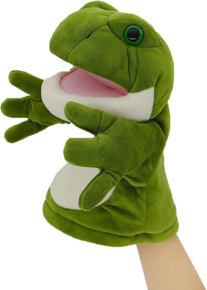 Tiny Heart Handpuppen Frosch Plüschtier Plüschspielzeug Kinder mit funktionierendem Mund Niedlich We