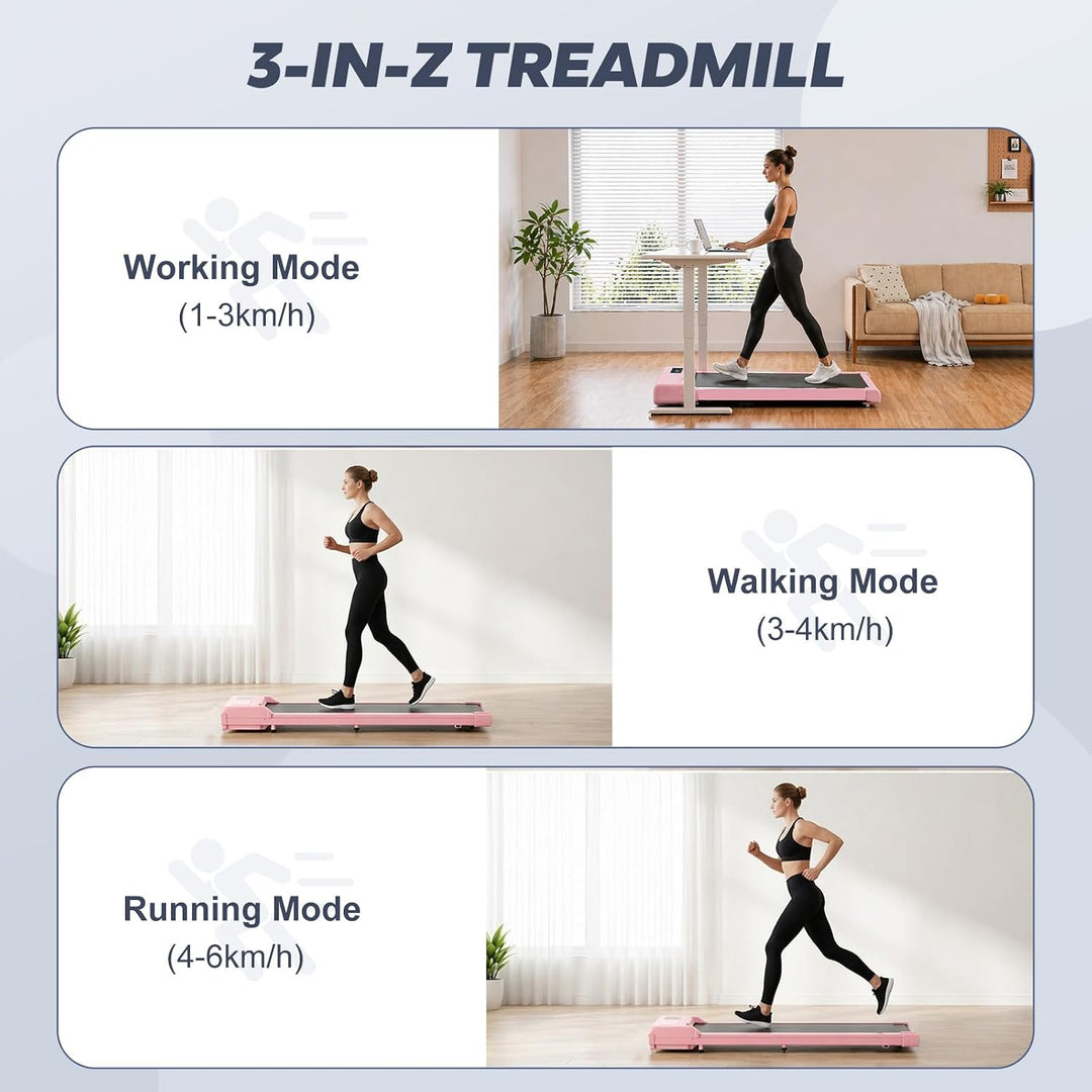 Laufband/Walking Pad mit leisem Motor für Zuhause, LED-Display & Steuerung, platzsparendes Design fü