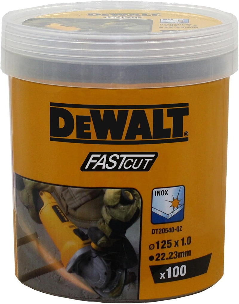 Dewalt High Performance Trennscheiben DT20540 (Ø 125mm x 1,0mm, Typ 41 (flach), Bohrung 22,23 mm, fü