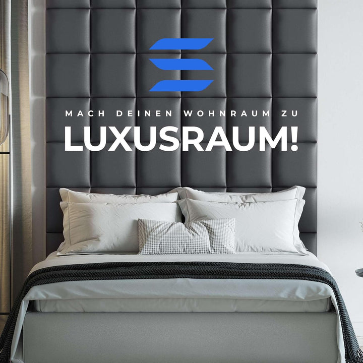 softwalls Wandkissen Leder mit 50mm Polsterung - Bett Kopfteil Wandpolster - Wandverkleidung - Wandp