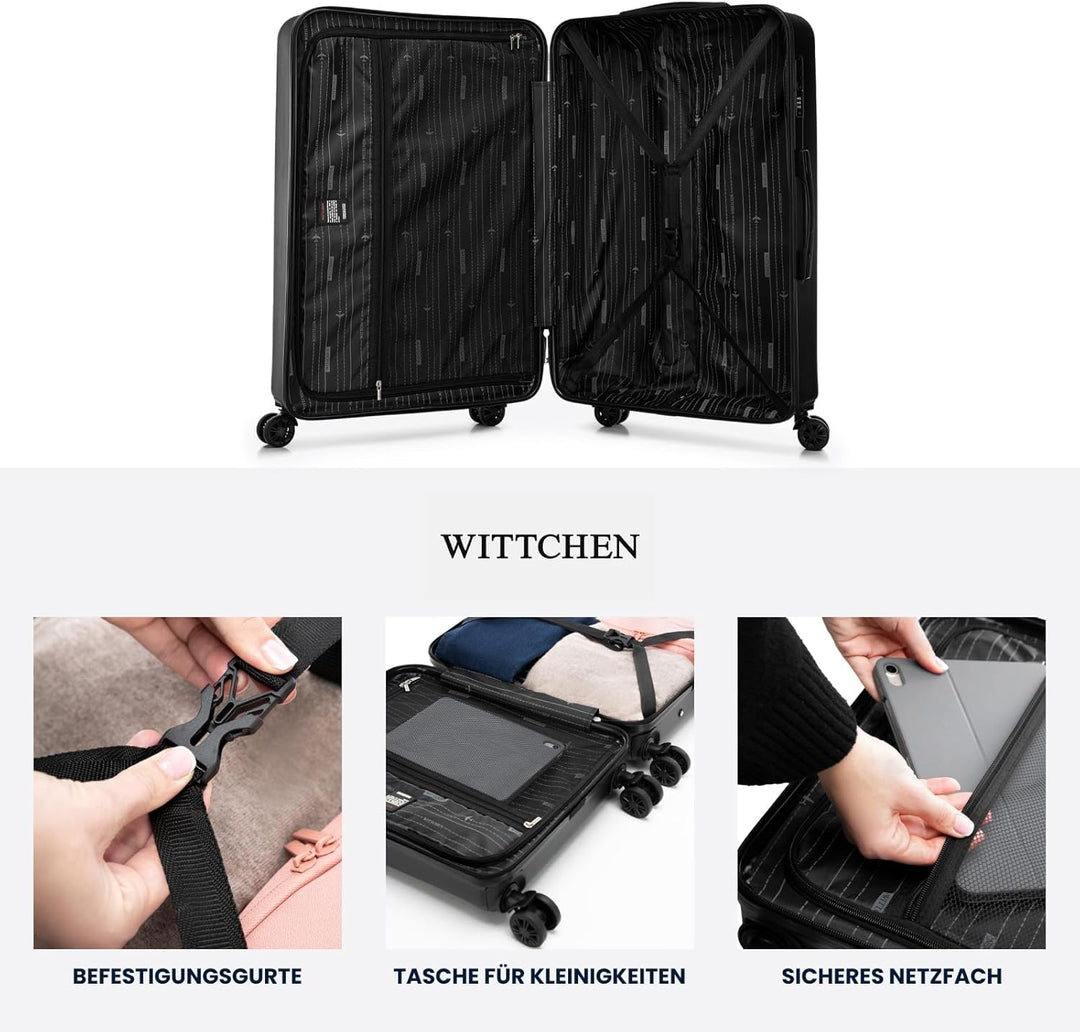 WITTCHEN Skyspeed Line Reisegepäck Grosser Koffer Hartschalenkoffer ABS Gross Rollkoffer Trolley Che