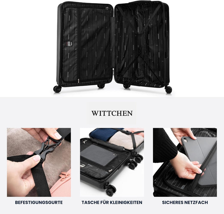 WITTCHEN Skyspeed Line Reisegepäck Grosser Koffer Hartschalenkoffer ABS Gross Rollkoffer Trolley Che