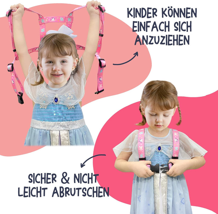 Pferdeleine zum Spielen für Kinder, Verstellbares Pferdegeschirr für Kinder, Pferde Spielleine für J