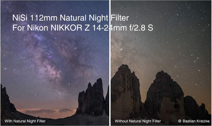 NiSi 112mm Zirkulare Natural Night Filter für Nikon Z 14-24mm f2.8 S, Natural Night