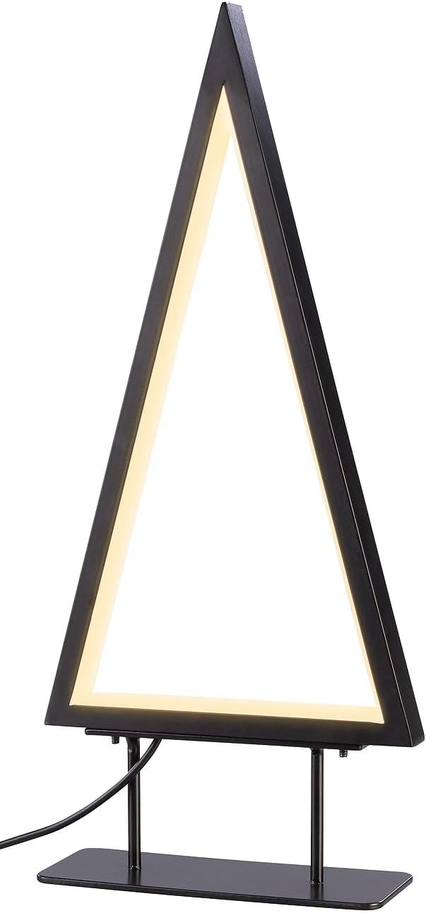 Carlo Milano LED Licht: Design-Metall-Weihnachtsbaum, 67 LEDs, 36 cm Höhe, 2 m USB-Stromkabel (Weihn