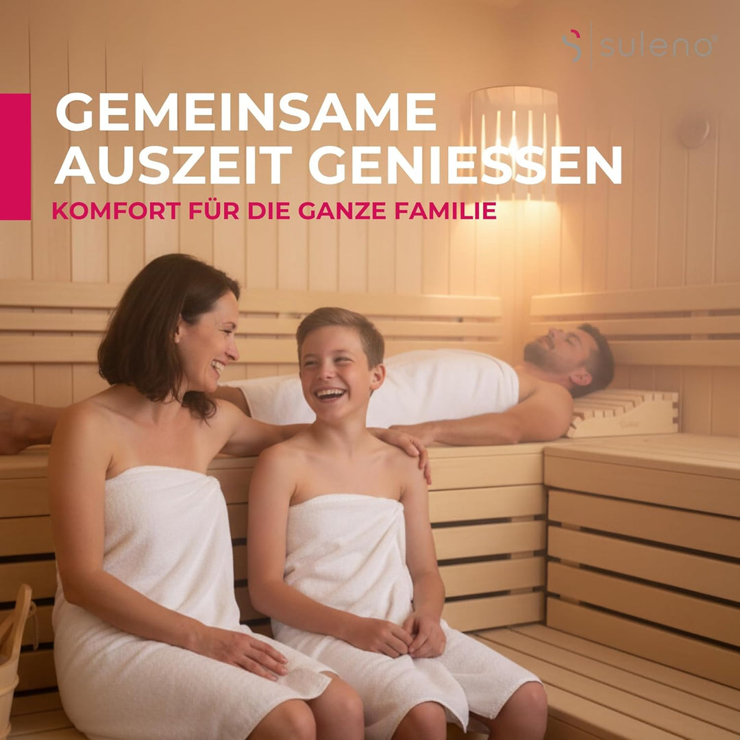 SULENO Sauna Kopfstütze OLE ergonomisch Espe Nackenstütze Kopfkeil Saunakissen
