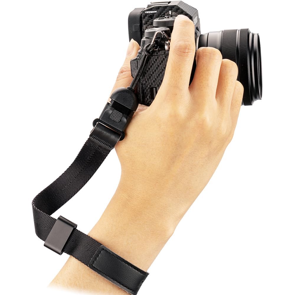 JJC Universelle Kamera-Handschlaufe Schwarz, Schwarz