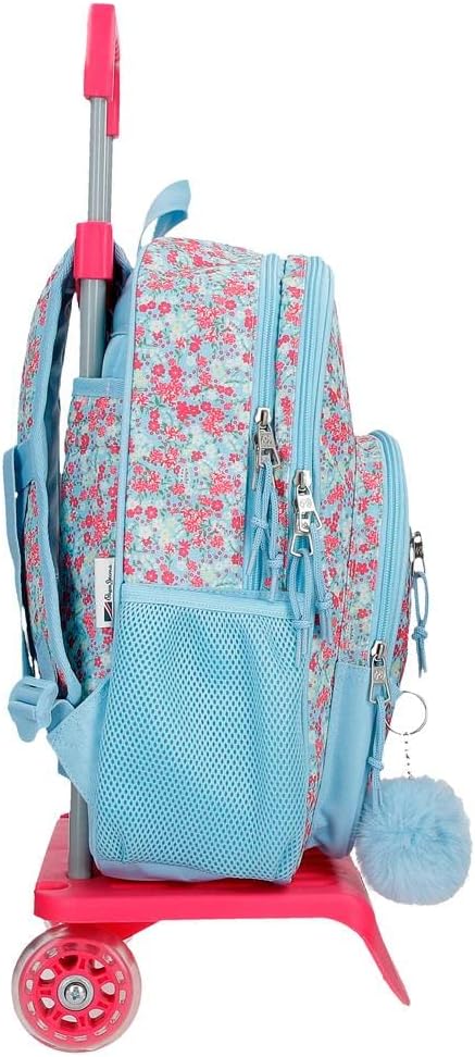 Pepe Jeans Aide Schulrucksack mit Trolley Multicolor 30x40x12 cm Polyester 14,4L Rucksack 40 + Troll