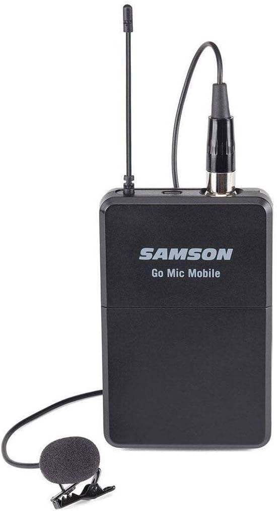 SAMSON LM8 - Omnidirectional Lavalier Microphone with a Miniature Condenser Min Capsule - Black Nur