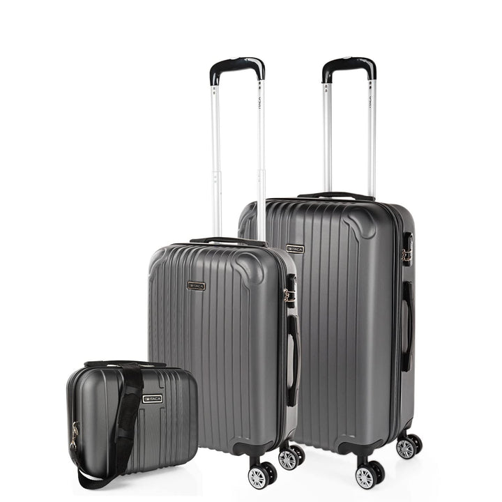 ITACA - Koffer Set Mit Rollen In Gross Für Reisen - Reisekoffer Set Aus Robuster Hartschalenkoffer-S