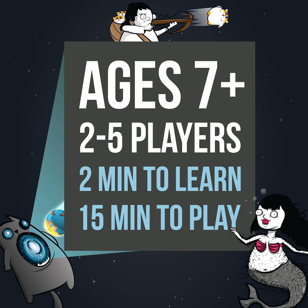 Exploding Kittens Party Pack by Card Games for Adults Teens & Kids - Fun Family Games & Imploding Ki