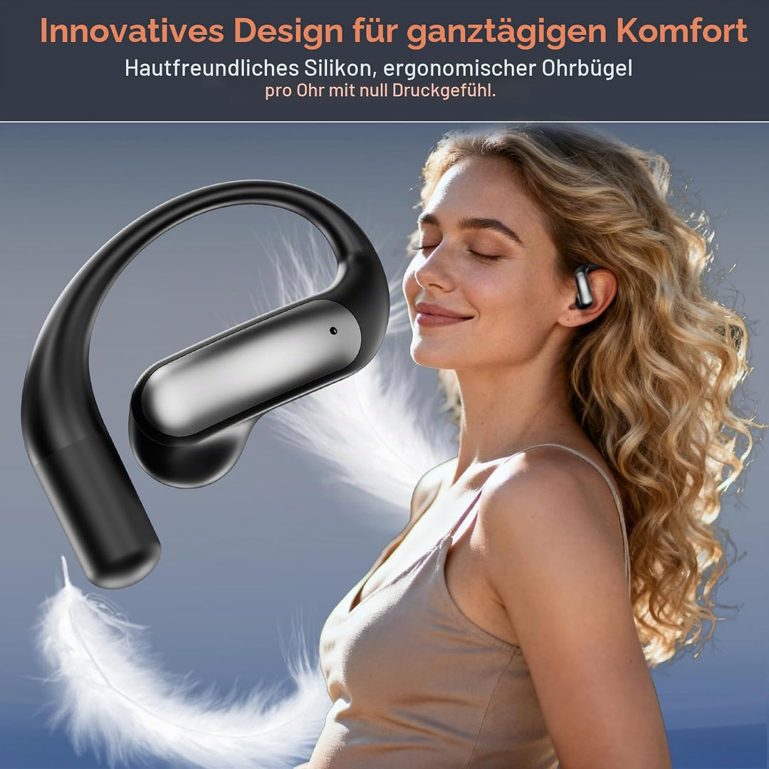 KI Übersetzer Kopfhörer, 4-in-1 Echtzeit Sprachübersetzer Kopfhörer 144 Sprachen mit App, Bluetooth