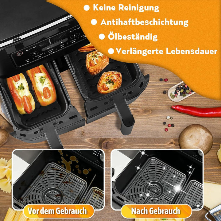 Ninja Heissluftfritteuse Zubehör,Airfryer Zubehör für Ninja Foodi Max Dual Zone Heissluftfritteuse A