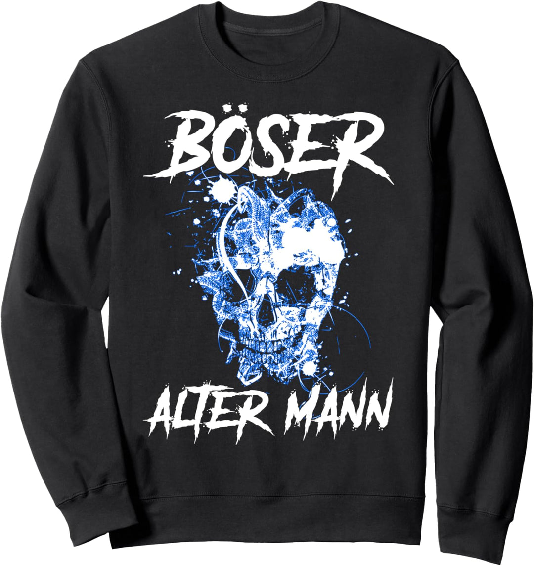 Böser alter Mann Herren Motorrad Biker Sweatshirt