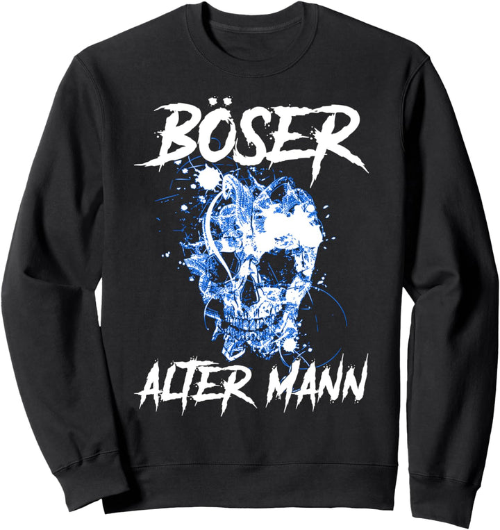 Böser alter Mann Herren Motorrad Biker Sweatshirt