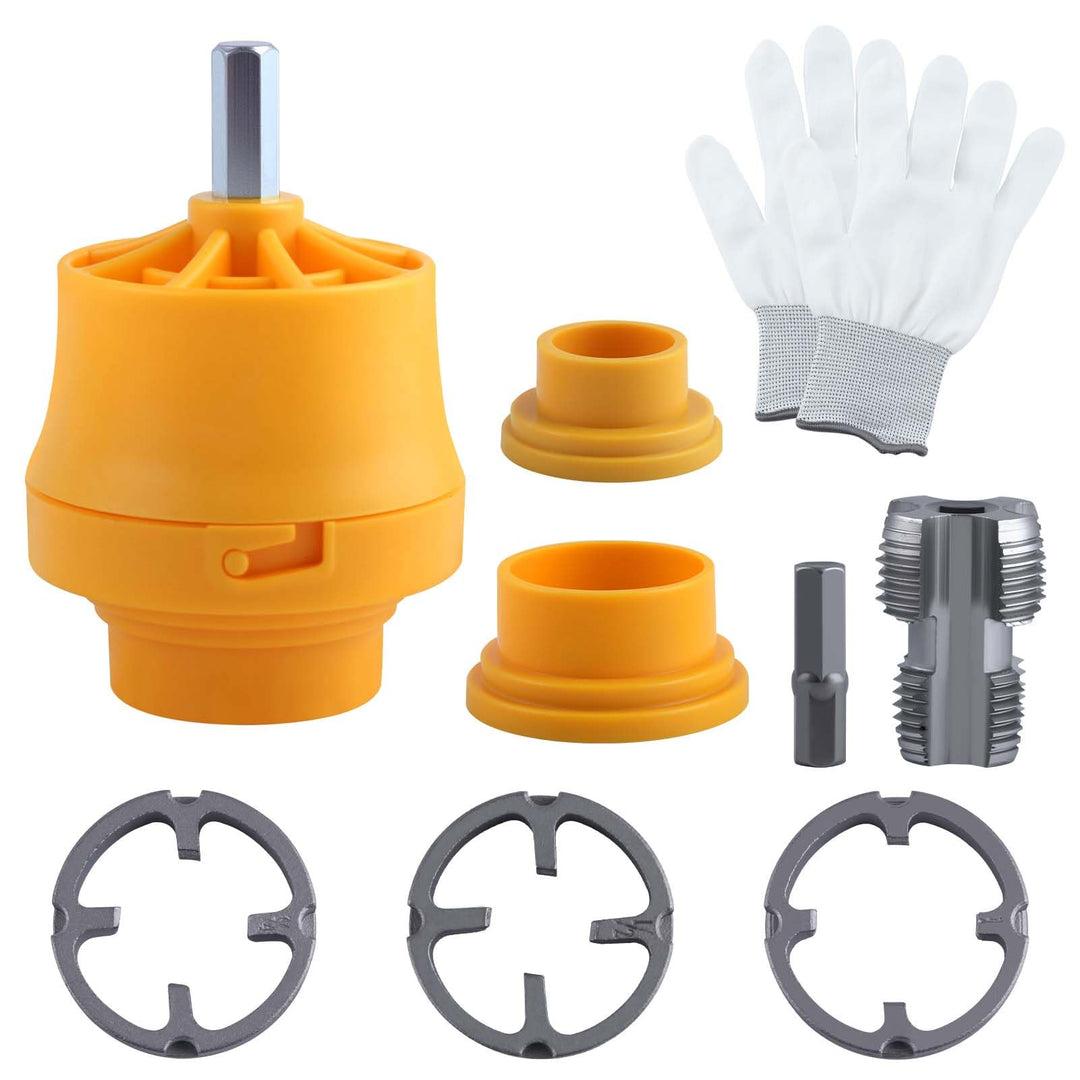 SPEEDWOX 8 Stück Rohrgewinde-Set aus PVC, kompatibel mit verschiedenen Grössen von Gewindeschneiden,
