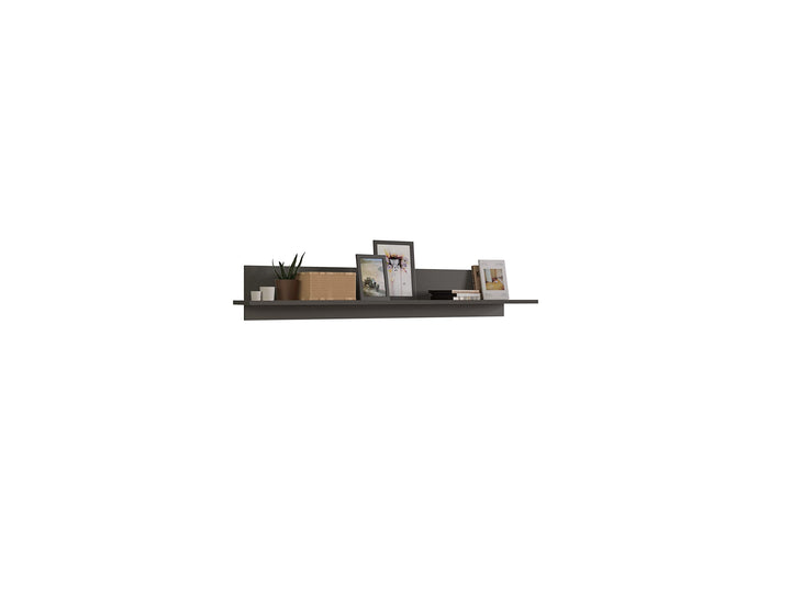 xonox.home Wohnzimmer Freno Wandboard Regal Wandregal Bücherregal in grau Nb.Ablagefläche Nox Oak Nb