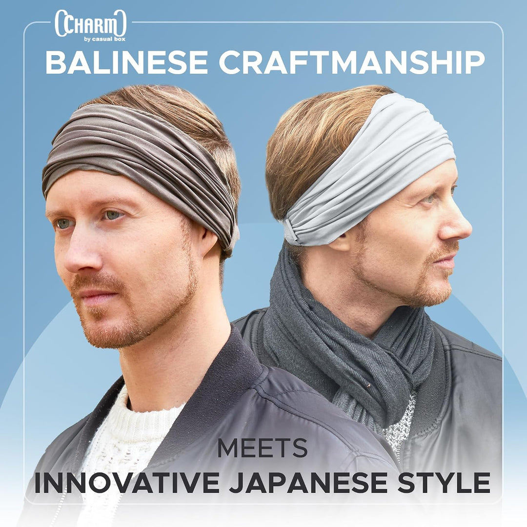 CHARM Stirnband Herren Bandana Damen - Kopftuch Herren Hair Band Men Headband Damen Piraten Haarband