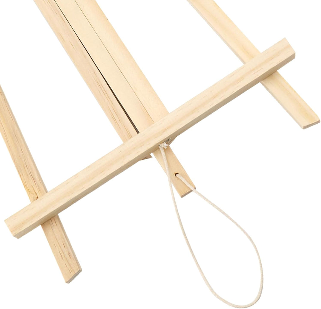 SINJEUN 6 Stück Tischstaffelei Holz 40 x 24 cm, Staffelei Klein aus Holz für Display, Deko