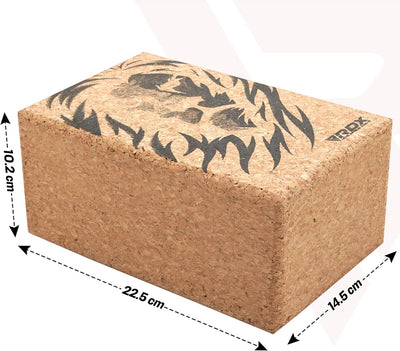 RDX Yoga Cork Block Set, High Density Eva Schaumstoff Rutschfester Blöcke, Leichtes Yogaklotz für Kö